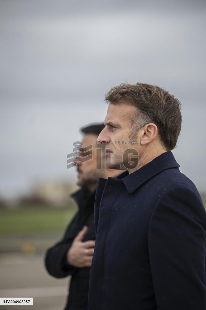 Volodymyr Zelensky Arrival Visit - Villacoublay