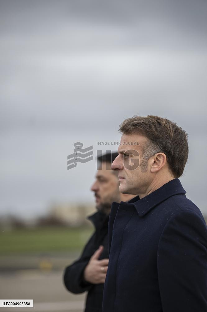 Volodymyr Zelensky Arrival Visit - Villacoublay