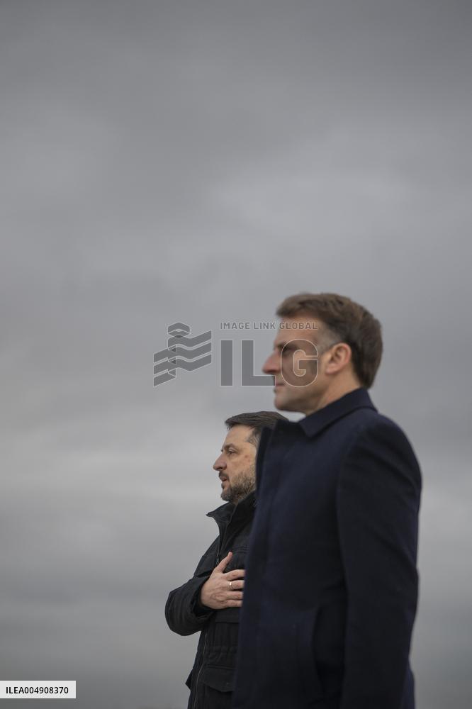 Volodymyr Zelensky Arrival Visit - Villacoublay