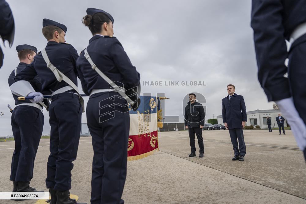 Volodymyr Zelensky Arrival Visit - Villacoublay