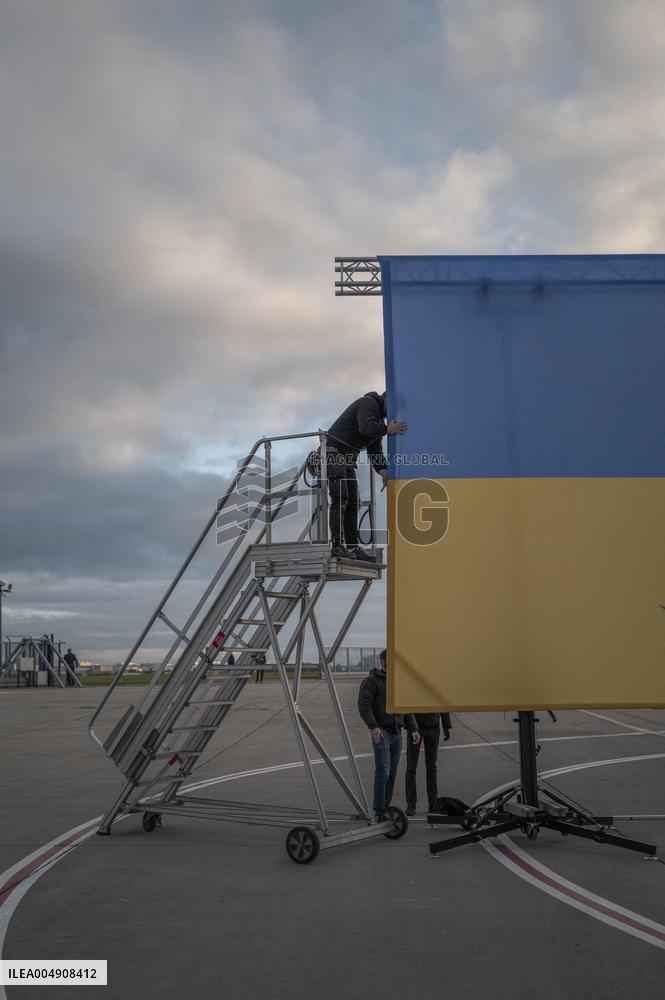 Volodymyr Zelensky Arrival Visit - Villacoublay