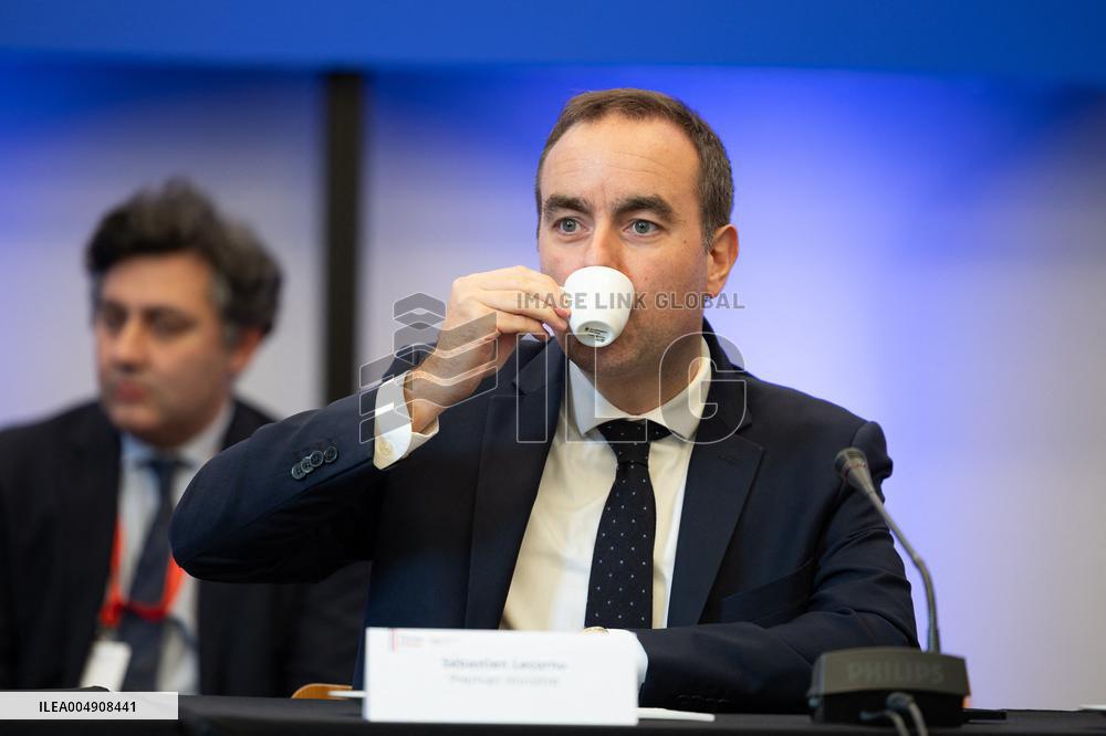 Sebastien Lecornu at the Choose France Summit - Paris