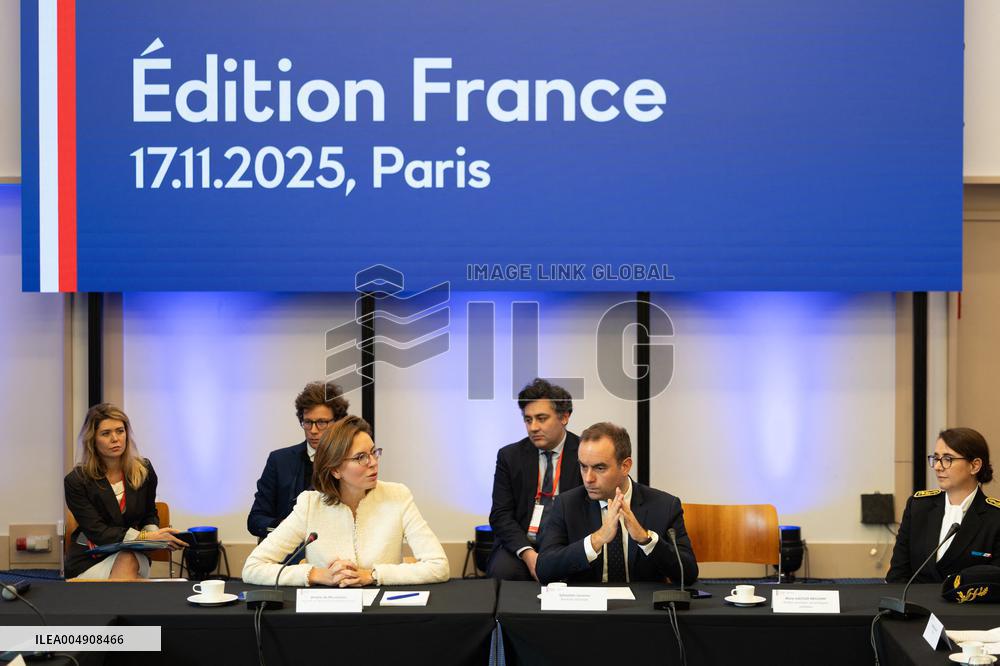 Sebastien Lecornu at the Choose France Summit - Paris