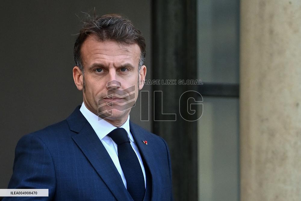 Volodymyr Zelensky Arrives at the Elysee Palace - Paris