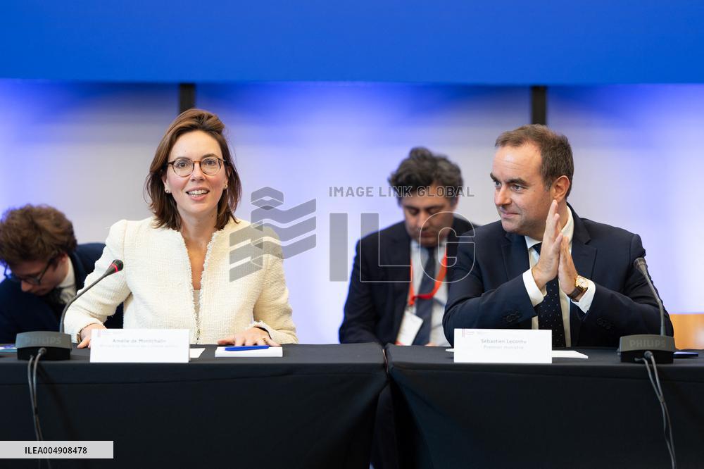 Sebastien Lecornu at the Choose France Summit - Paris