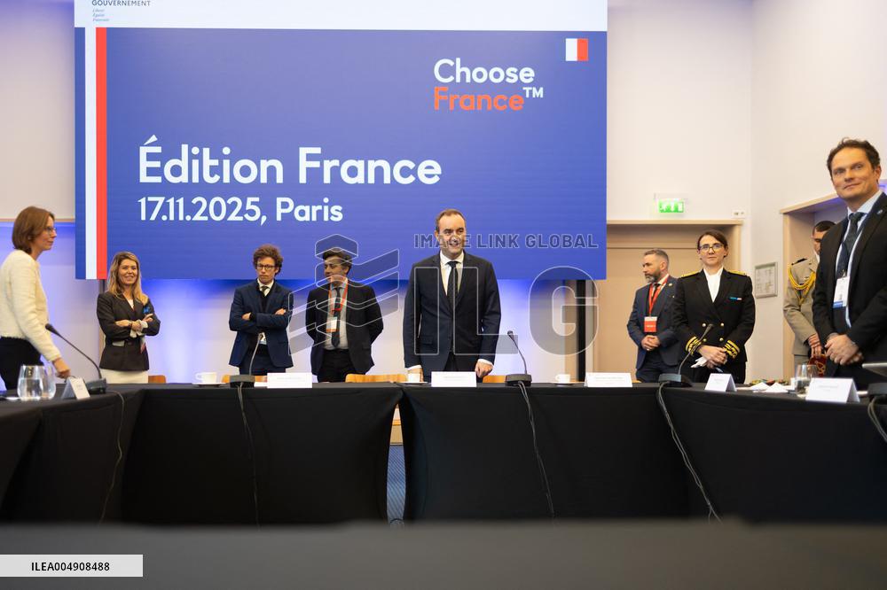 Sebastien Lecornu at the Choose France Summit - Paris