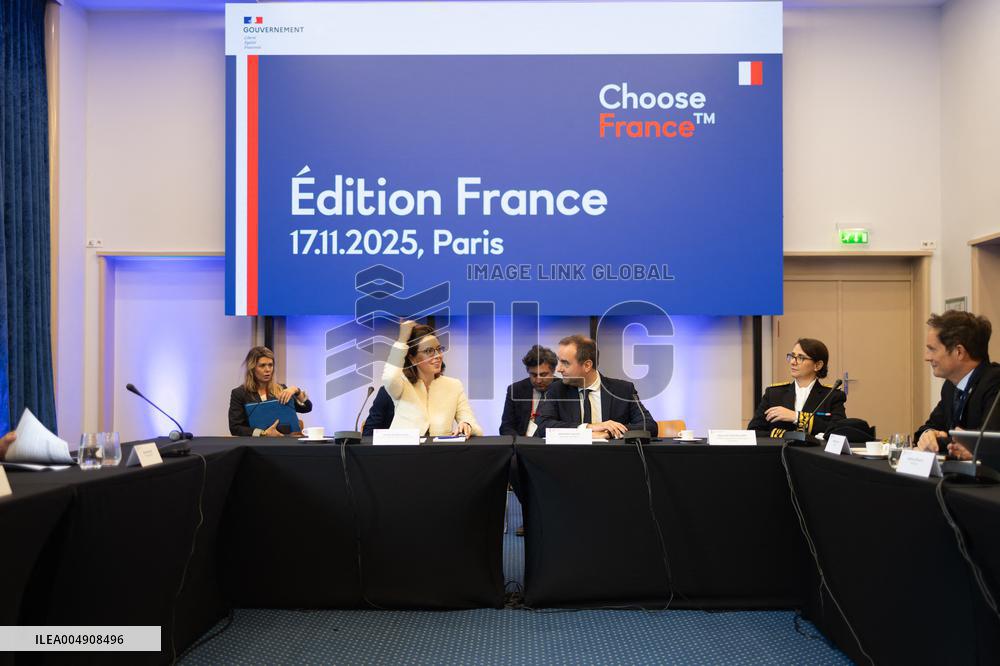 Sebastien Lecornu at the Choose France Summit - Paris