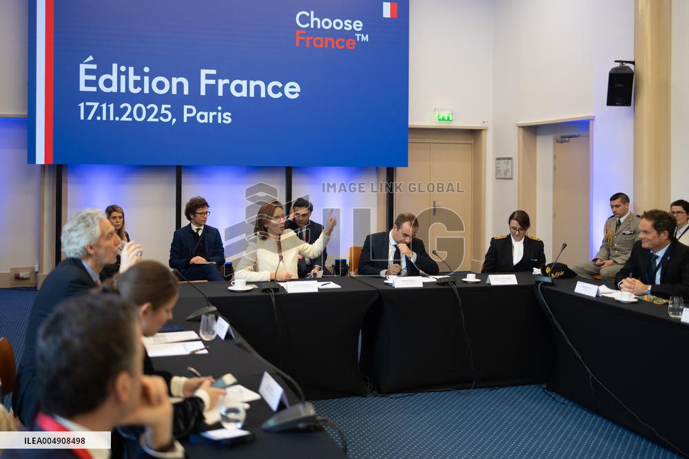 Sebastien Lecornu at the Choose France Summit - Paris