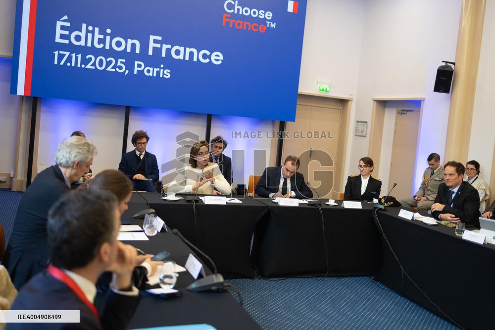 Sebastien Lecornu at the Choose France Summit - Paris