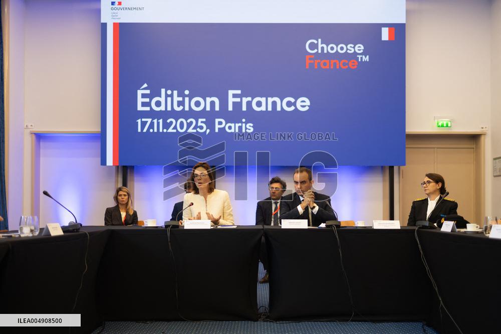 Sebastien Lecornu at the Choose France Summit - Paris