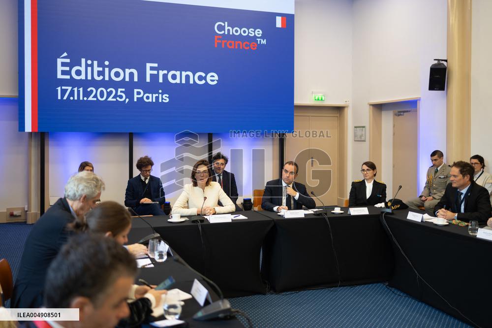 Sebastien Lecornu at the Choose France Summit - Paris