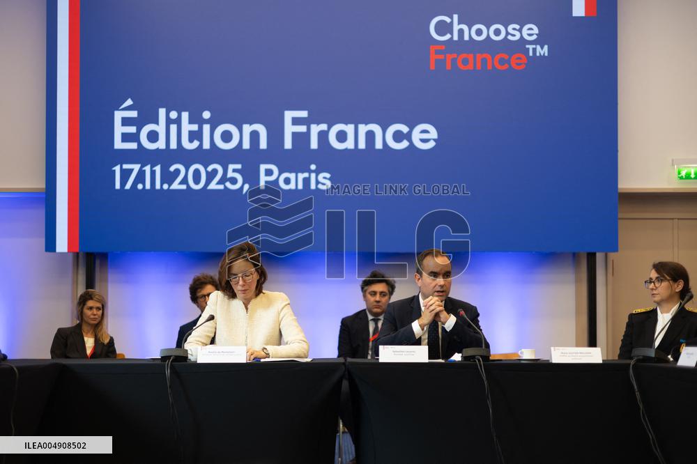 Sebastien Lecornu at the Choose France Summit - Paris