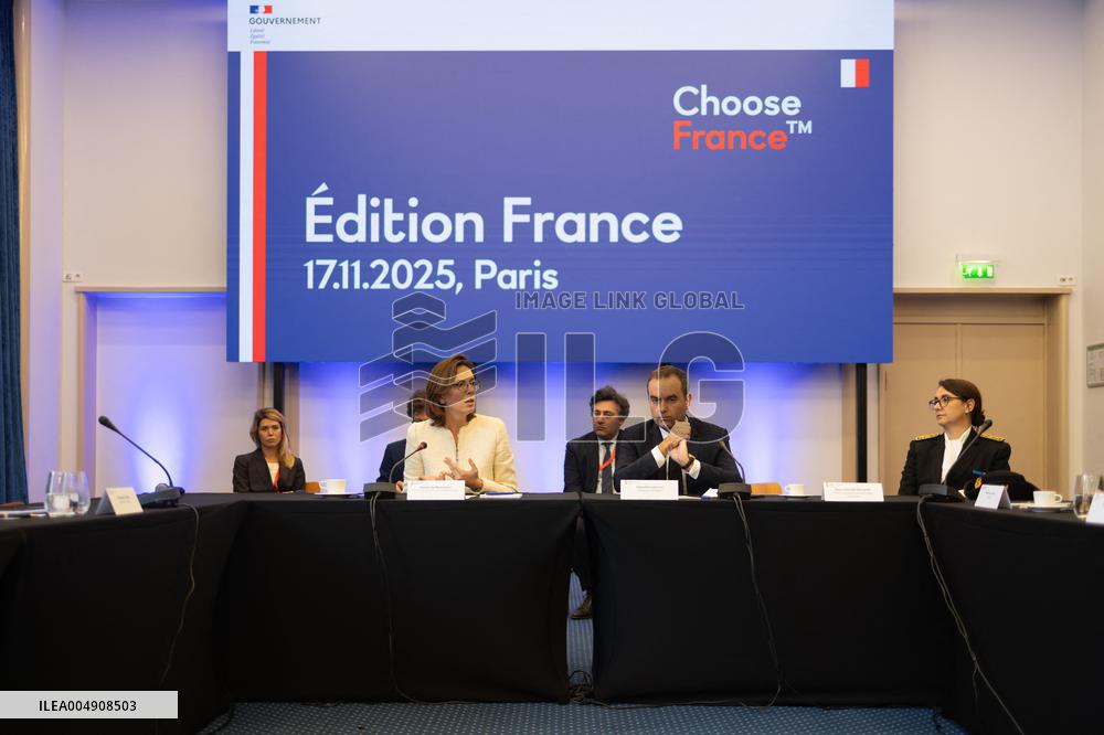 Sebastien Lecornu at the Choose France Summit - Paris