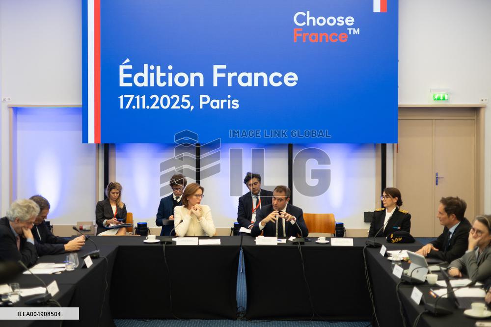 Sebastien Lecornu at the Choose France Summit - Paris