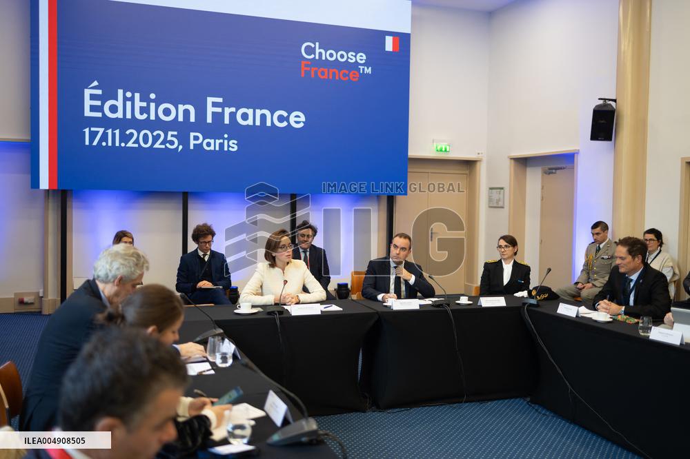 Sebastien Lecornu at the Choose France Summit - Paris