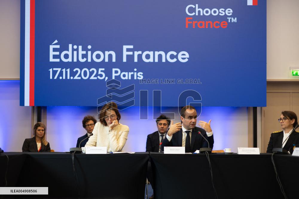 Sebastien Lecornu at the Choose France Summit - Paris