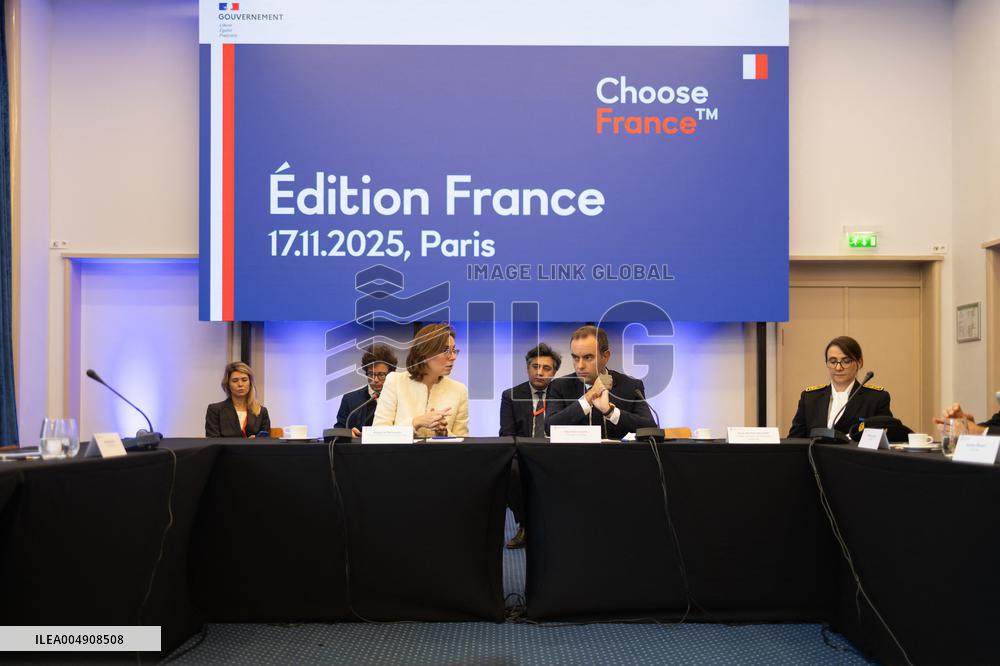 Sebastien Lecornu at the Choose France Summit - Paris
