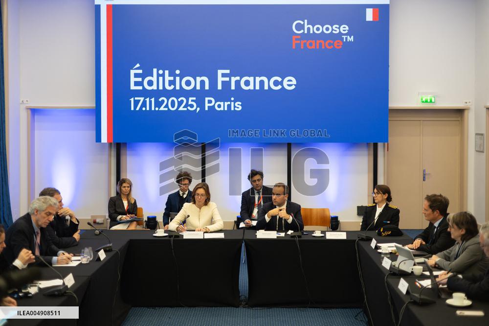 Sebastien Lecornu at the Choose France Summit - Paris