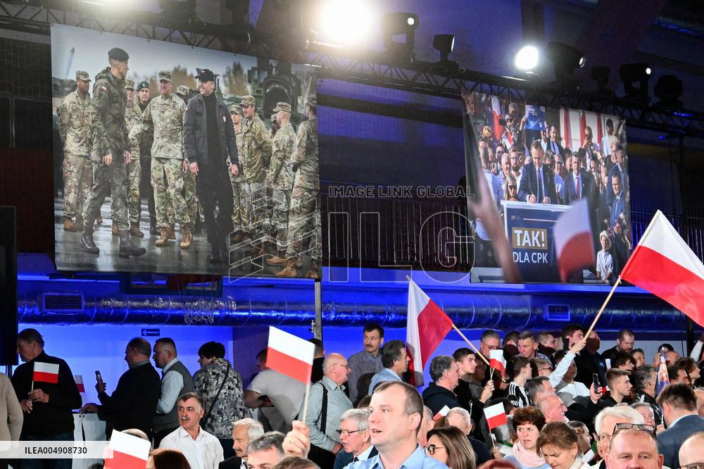 100 Days Of The President Of Poland's Term Meeting - Minsk Mazowiecki