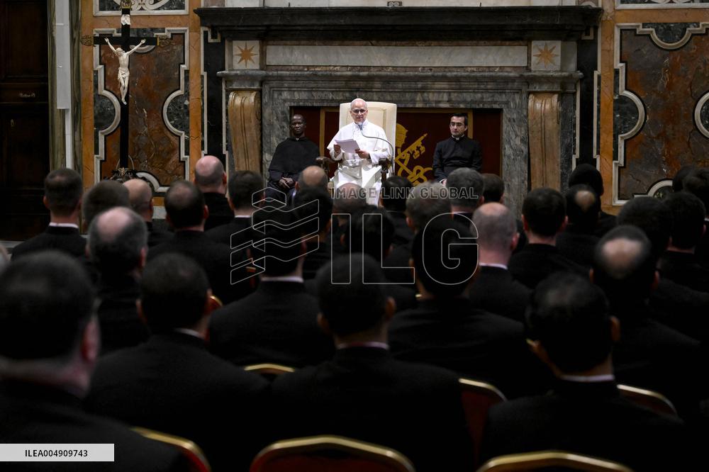 Pope Leo XIV Meets With Vatican Diplomatic Staff - Vatican