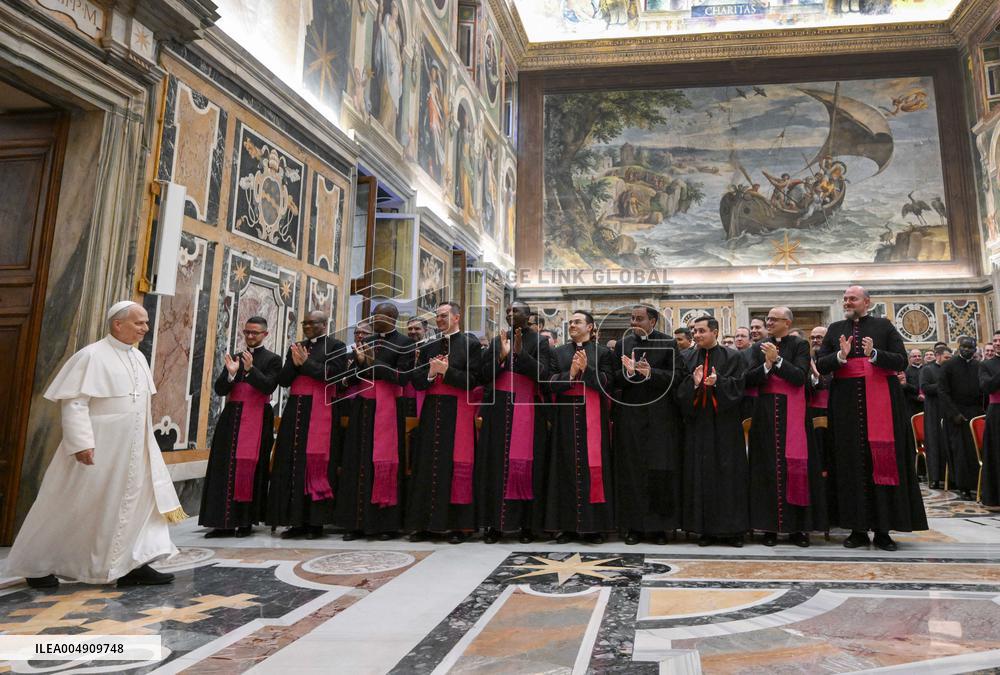 Pope Leo XIV Meets With Vatican Diplomatic Staff - Vatican