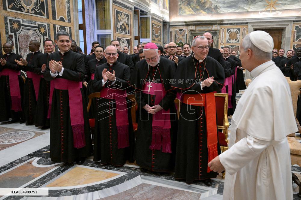 Pope Leo XIV Meets With Vatican Diplomatic Staff - Vatican