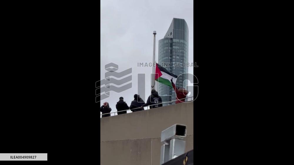 Canada: City Halls Across Country Mark Palestinian Independence With Flag-Raising