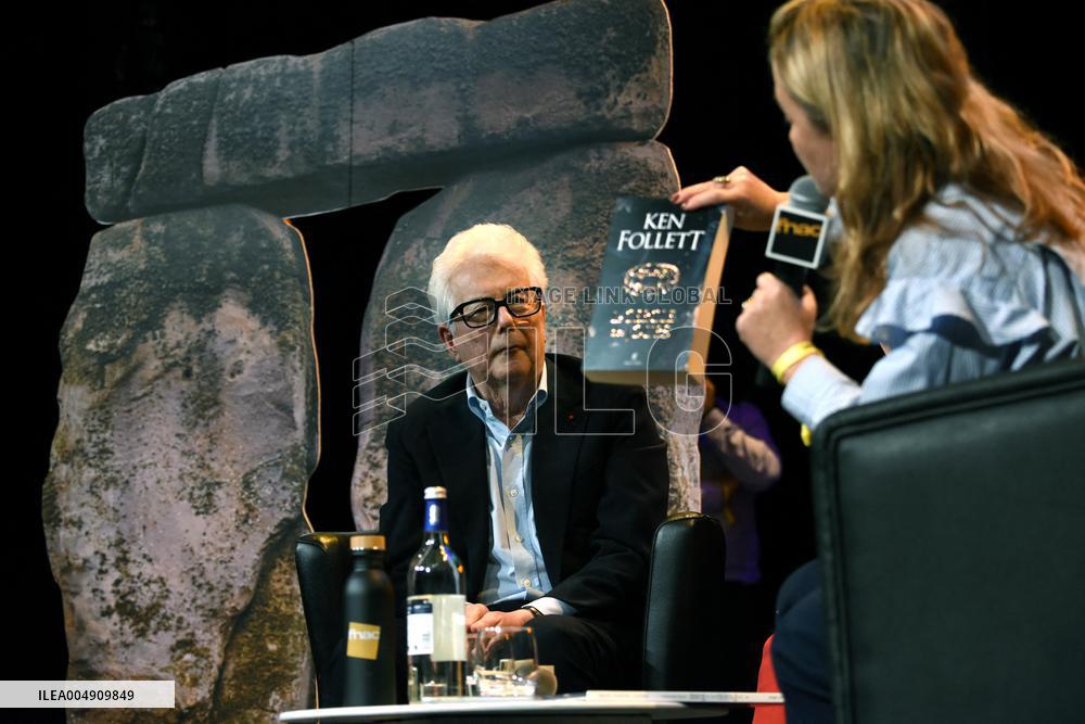 Ken Follett At Public Interview - Paris