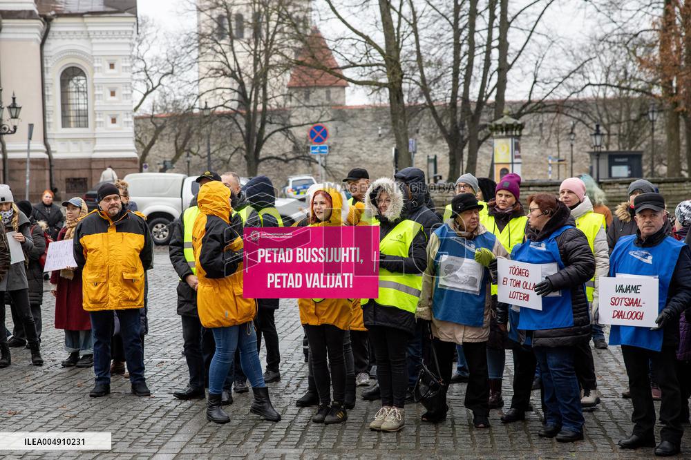 Trade unions protest