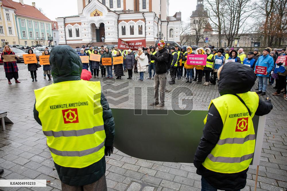 Trade unions protest