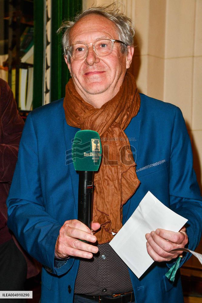 Guillaume Apollinaire 2025 Prize Ceremony At Les Deux Magots at Paris Guillaume Apollinaire 2025 Prize Ceremony At Les Deux Mago