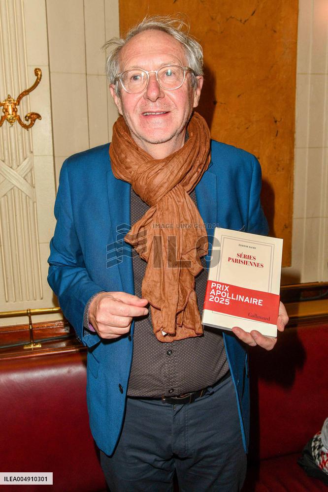 Guillaume Apollinaire 2025 Prize Ceremony At Les Deux Magots at Paris Guillaume Apollinaire 2025 Prize Ceremony At Les Deux Mago