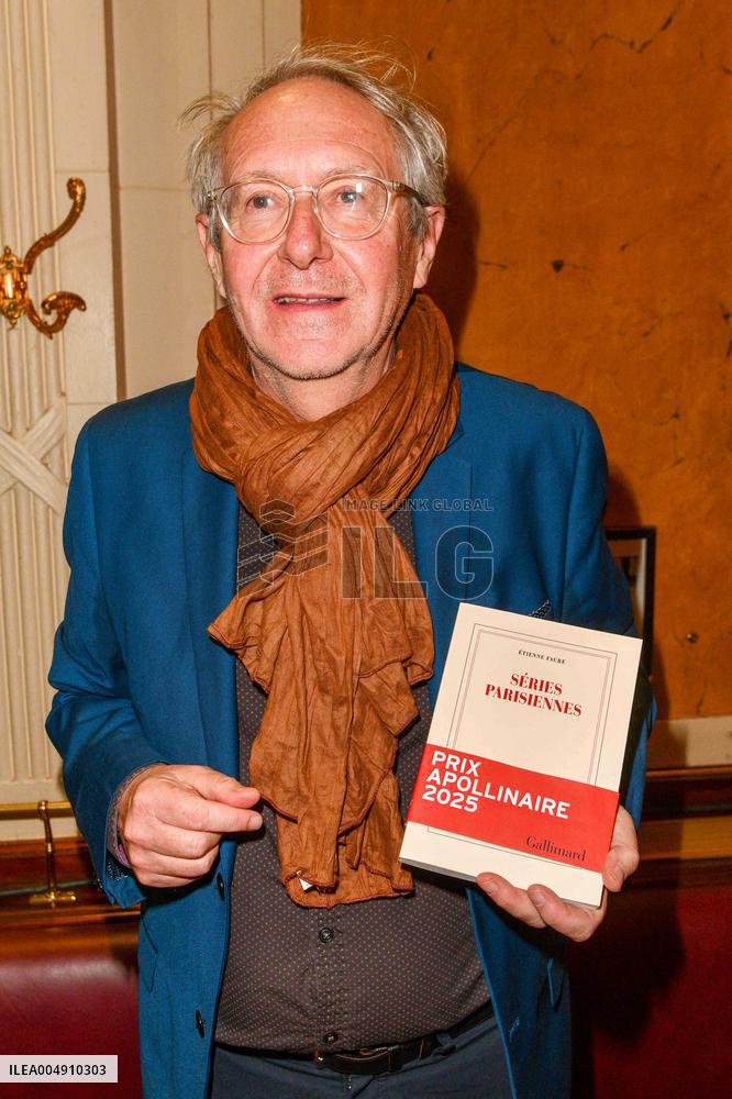 Guillaume Apollinaire 2025 Prize Ceremony At Les Deux Magots at Paris Guillaume Apollinaire 2025 Prize Ceremony At Les Deux Mago