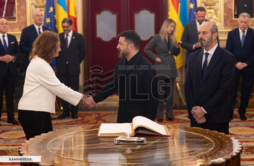 Ukrainian President Zelenskyy Visits Spain - Madrid