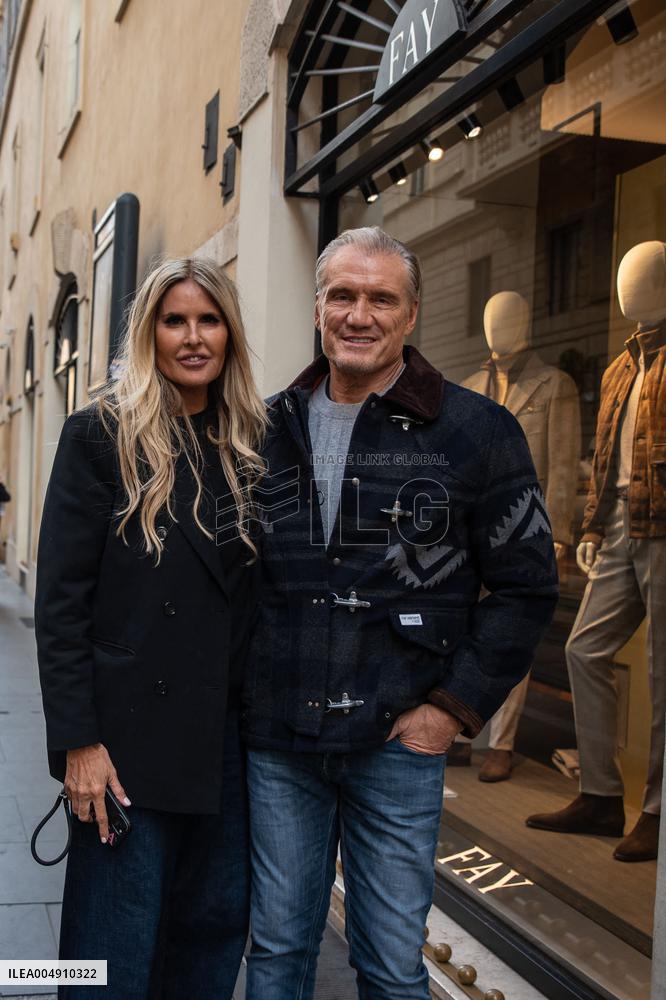 Dolph Lundgren Shopping - Milan
