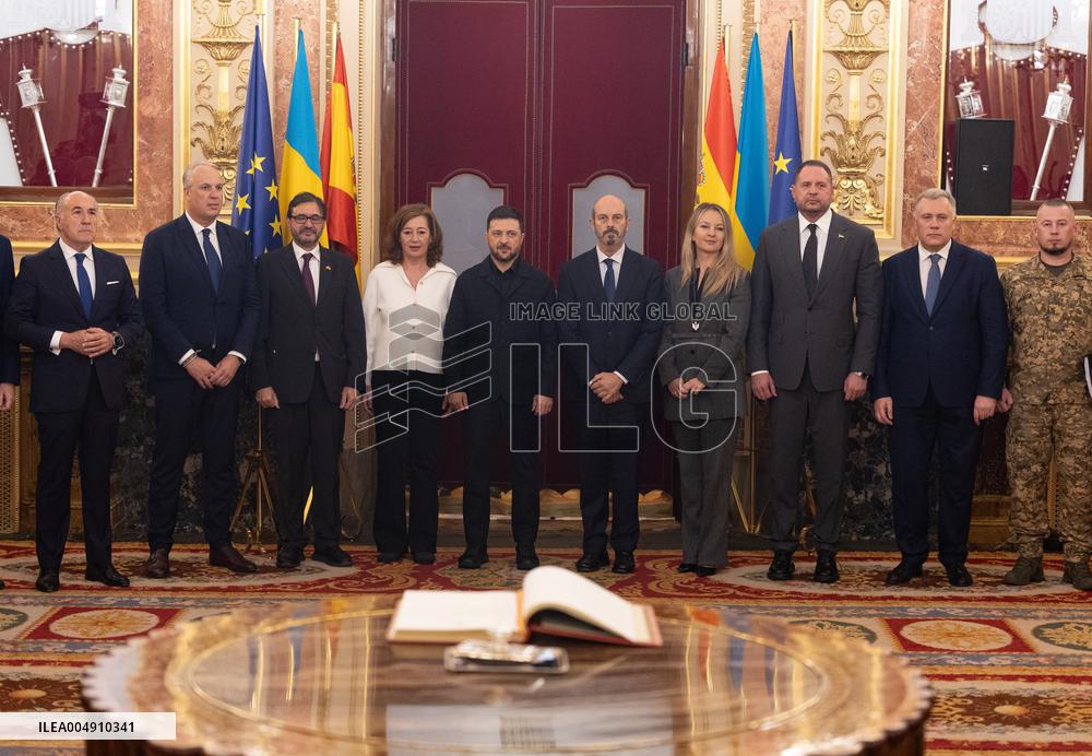 Ukrainian President Zelenskyy Visits Spain - Madrid