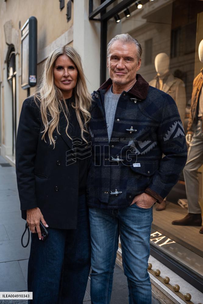 Dolph Lundgren Shopping - Milan