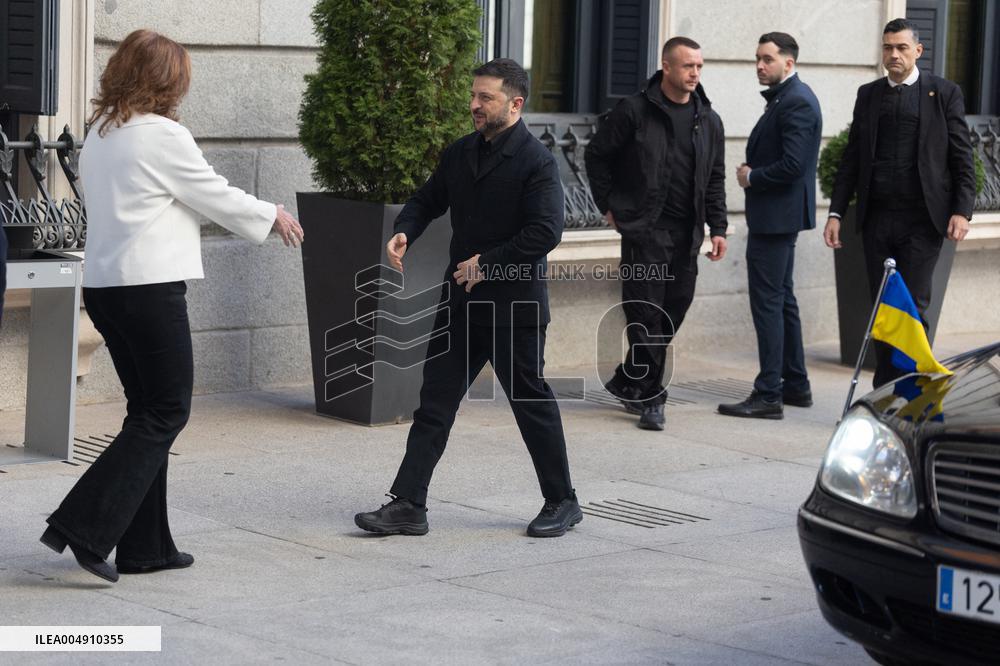 Ukrainian President Zelenskyy Visits Spain - Madrid