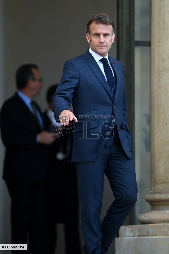 Volodymyr Zelensky Arrives at the Elysee Palace - Paris