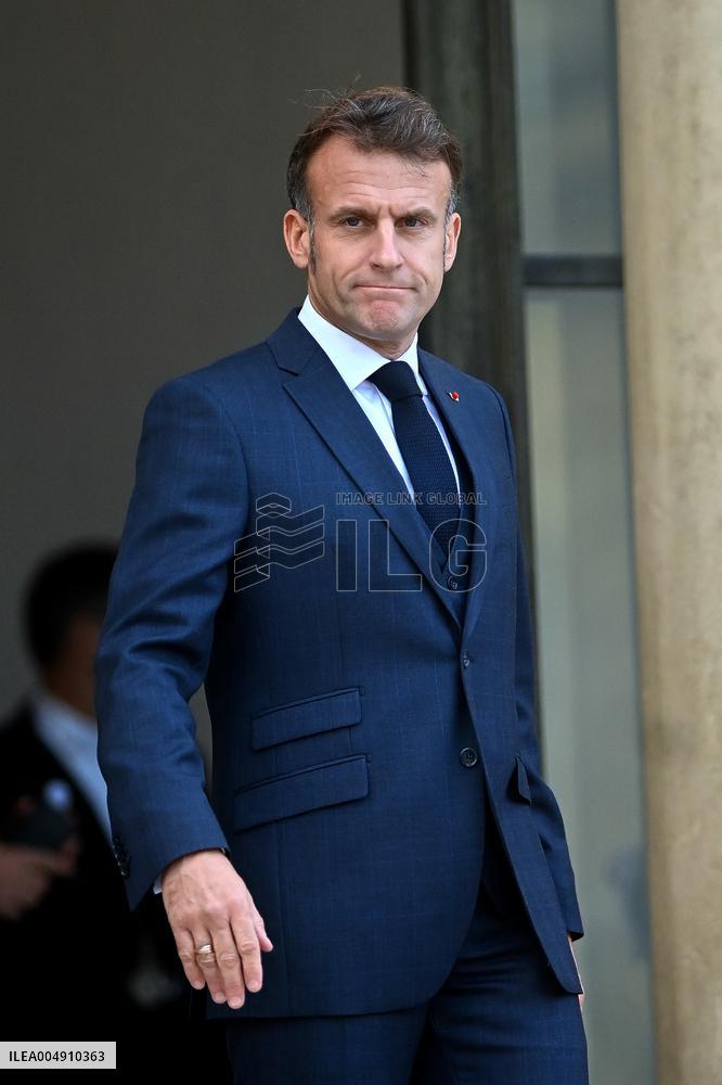 Volodymyr Zelensky Arrives at the Elysee Palace - Paris