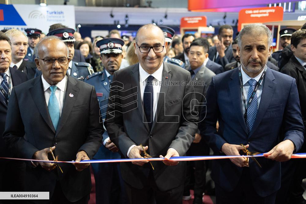 Laurent Nunez inaugurates MILIPOL PARIS 2025 - Villepinte