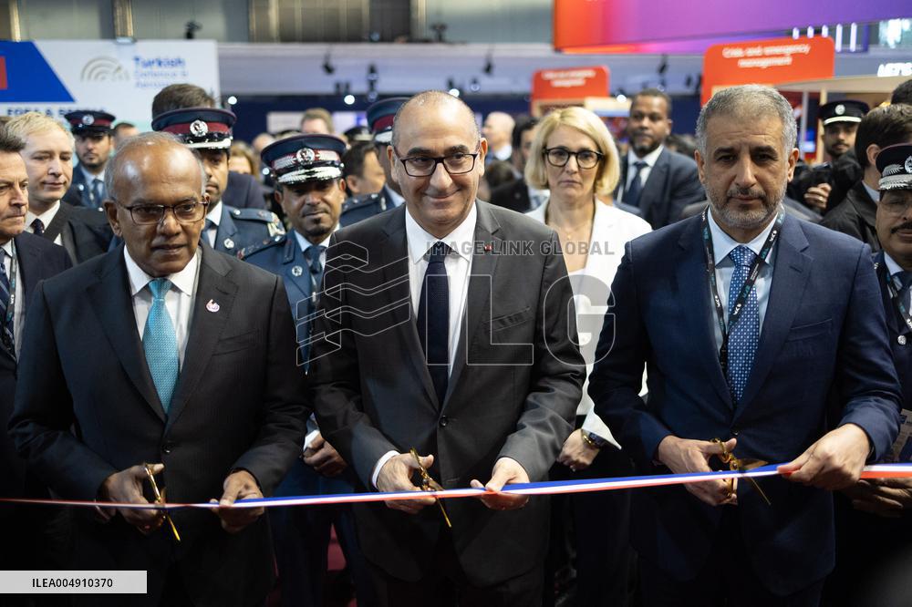 Laurent Nunez inaugurates MILIPOL PARIS 2025 - Villepinte