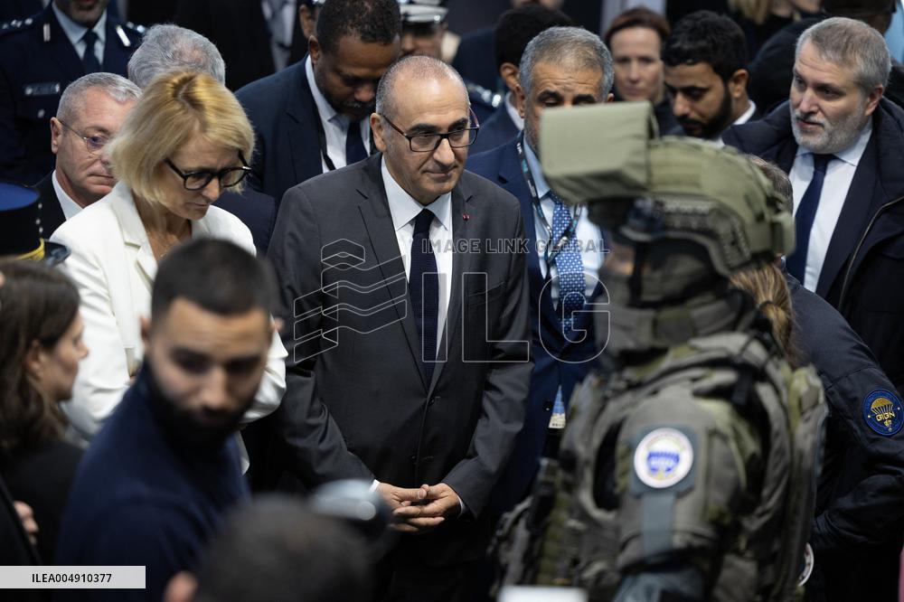 Laurent Nunez inaugurates MILIPOL PARIS 2025 - Villepinte