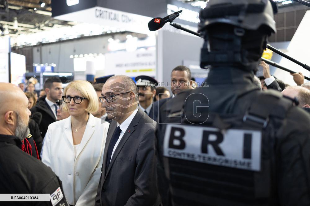 Laurent Nunez inaugurates MILIPOL PARIS 2025 - Villepinte