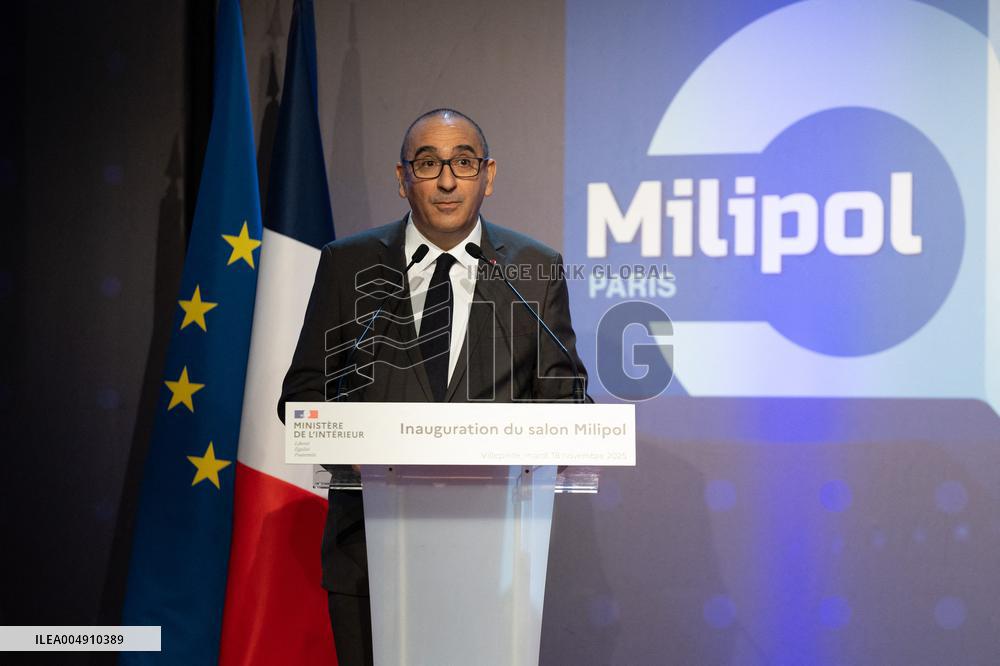 Laurent Nunez inaugurates MILIPOL PARIS 2025 - Villepinte