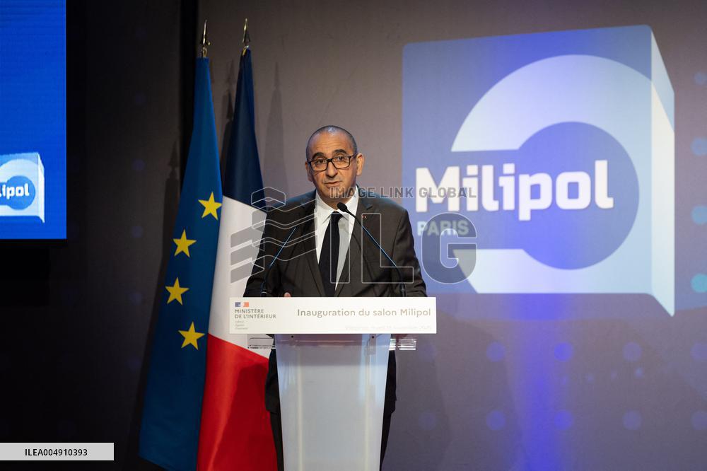 Laurent Nunez inaugurates MILIPOL PARIS 2025 - Villepinte