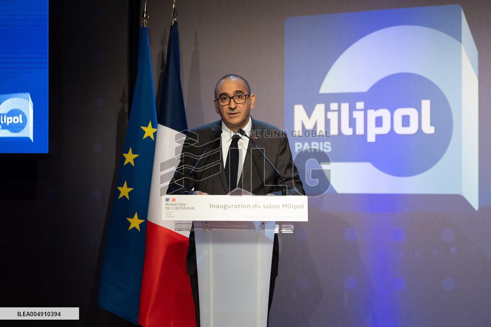 Laurent Nunez inaugurates MILIPOL PARIS 2025 - Villepinte