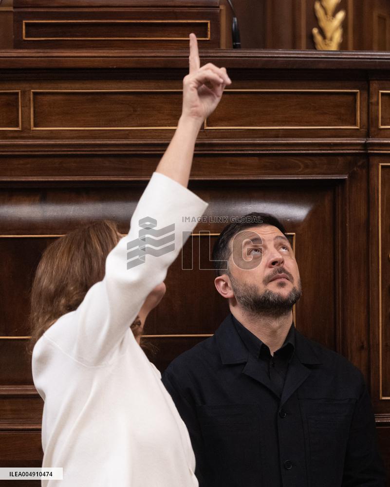 Zelenski Visits Congress - Madrid