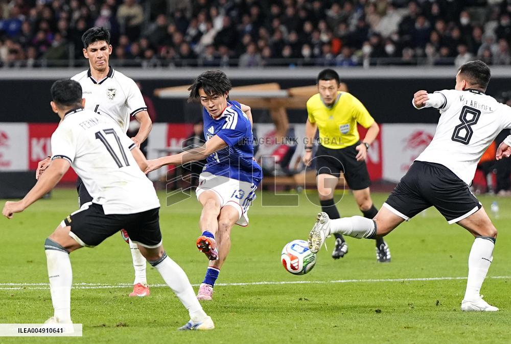 Football: Japan vs. Bolivia friendly