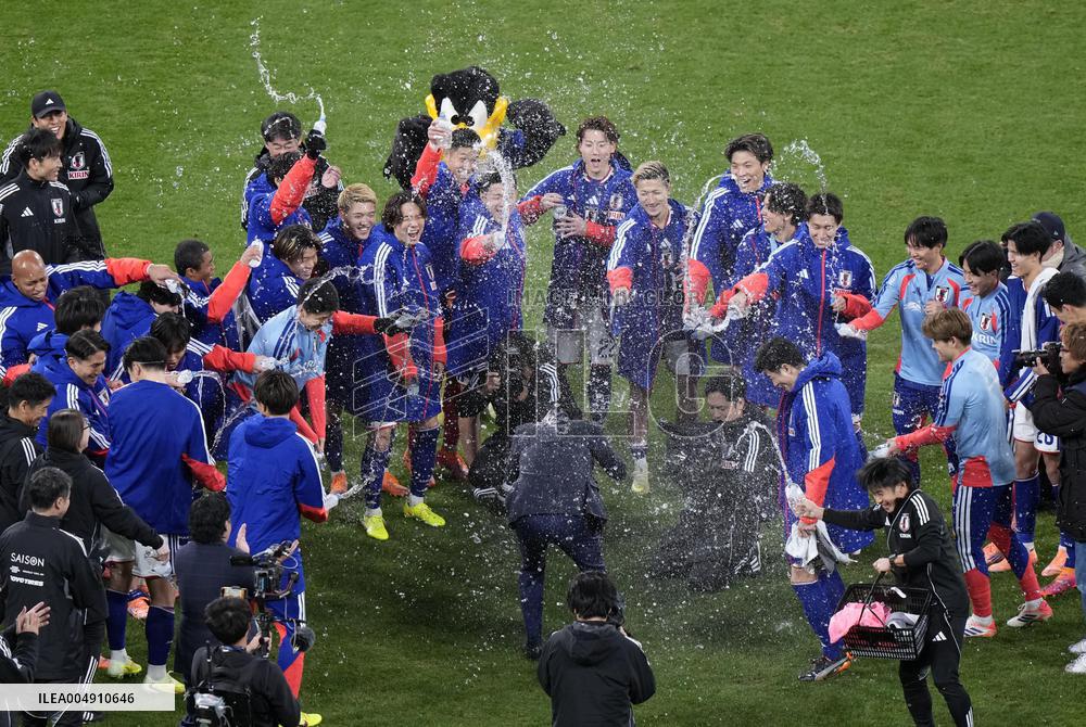 Football: Japan manager Moriyasu wins 100th match in charge